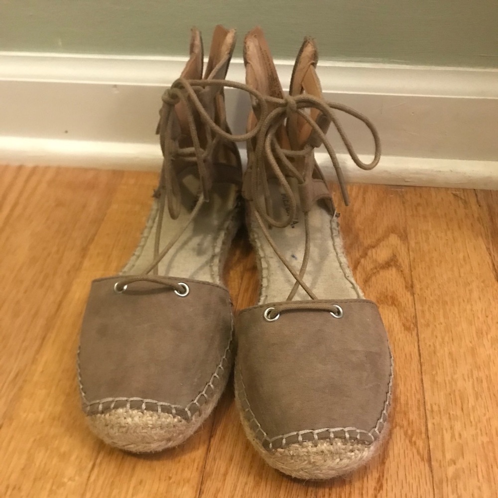 Lace up espadrilles